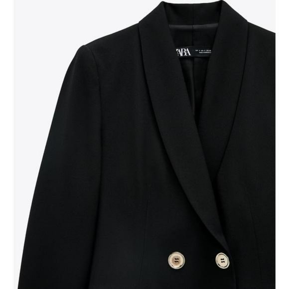 ZARA DOUBLE BREASTED LONG BLAZER L BLOGGER FAV - Picture 5 of 9
